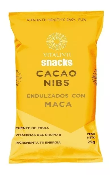 Cacao Nibs Endulzados Con Maca