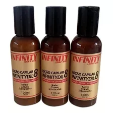 Loção Crescimento Capilar Barba Infinitydil Kit Com 3 