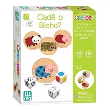 Jogo Infantil Bebe Didático Cadê O Bicho Madeira