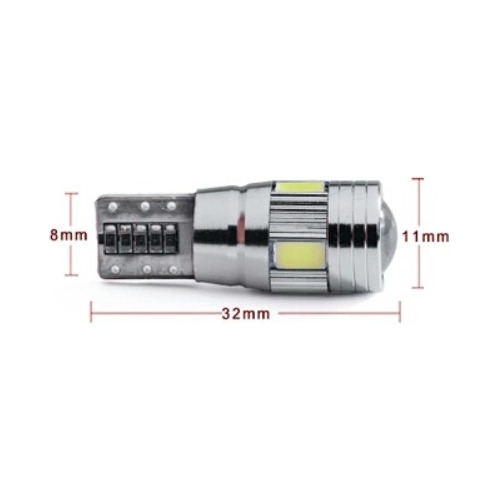 12led T10 Sencillo  Canbus Pellizco Libre De Error Ic Foto 8