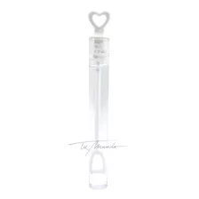 Burbujero Corazón Blanco Pack 50 U Ideal Bodas Sorpresitas