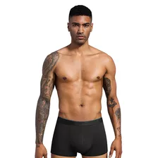 Bóxer De Algodón Transpirable Para Hombre, 6 Pares