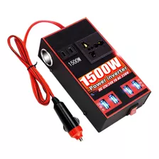 Inversor De Voltaje Auto Convertidor Corriente 12v 220v 1.5k