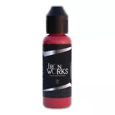 Unid 30 Ml Iron Works Tintas Todas As Cores Tattoo Tatuagem Cor Vermelho Escuro