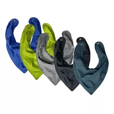 Babador Bandana Forro Impermeavel, Kit 5, Premium Eternizare