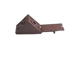 Escuadra Plastica Triangular Angulo Muebles Marron X 100u 