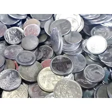 Lote De 1 Kg De Moedas Antigas Variadas Aço De 1967 A 1994