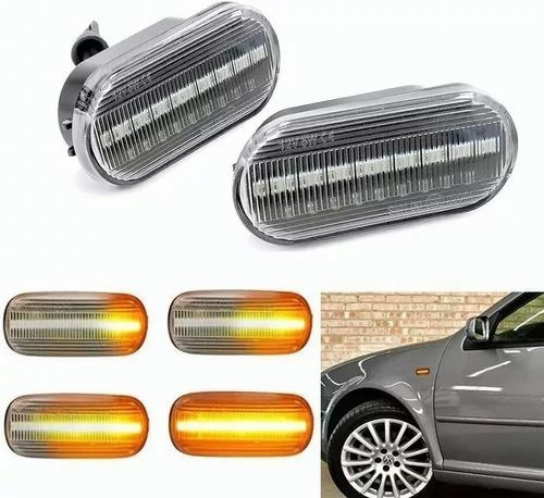 Par Cuarto Led Secuencial Vw A4 Jetta Golf Clsico Beetle Foto 2