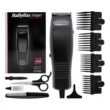 Máquina Cortar Pelo 10 Piezas Babyliss Men Color Negro