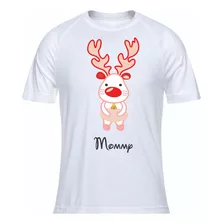 Camisetas De Navidad Renos Navideños La Familia Blanca X 1