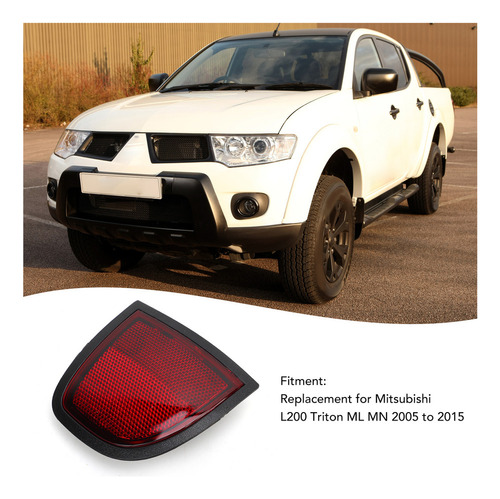 Panel Reflector De Parachoques Trasero Para Mitsubishi L200 Foto 5