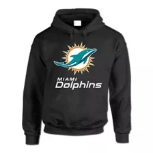 Sudadera Hoodie Gorro Futbol Americano Miami Dolphins 