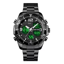 Relógio Masculino Skmei 1649 Anadigital Esporte Luxo Preto