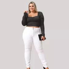 Calca Feminina Branca/plus Size/enfermagem/hospital