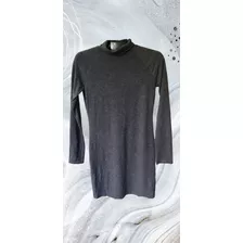 Vestido Tipo Polera Con Cuello 