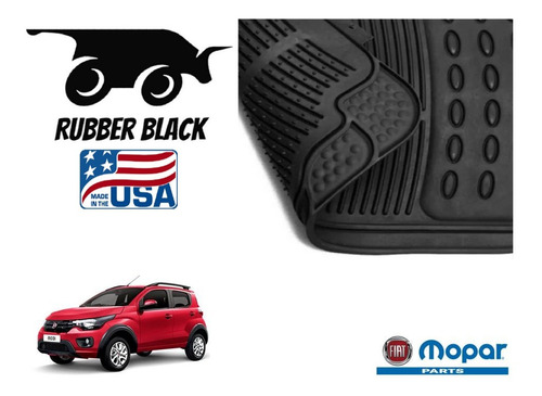 Tapetes Uso Rudo Fiat Mobi 2020 Marca Rubber Black Foto 4