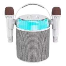 Caixa De Som Bluetooth Karaokê Sem Fio C/microfone Le-738 Cor Branco 110v/220v