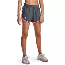 Shorts Under Armour Fly-by 2.0 Feminino Cinza