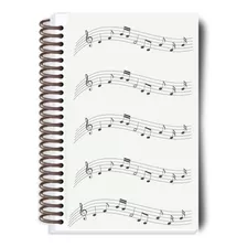 Caderno Musica Estudo Pautado 100 Paginas Pequeno 21x15