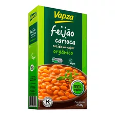 Feijão Carioca Cozido Orgânico 250g - Vapza