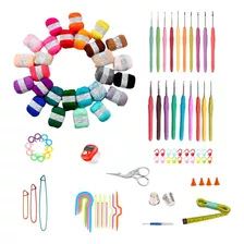 Kit Para Tejer Crochet 100 Artículos
