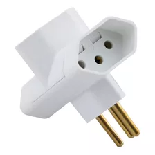 Adaptador Conversor 2p+t10a 250v Branco 57400/090