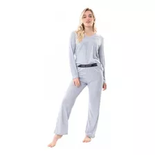 Pijama Mujer Manga Larga Morley Elástico Love Cocot 7410