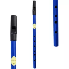 Flauta Irlandesa Feadóg Tin Irish Whistle Re D Azul