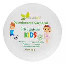 Desodorante Naturaldry Kids Piel Sensible 50g Natural 