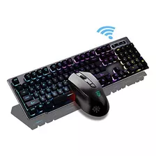 Combo De Teclado Y Ratón Inalámbrico Recargable,