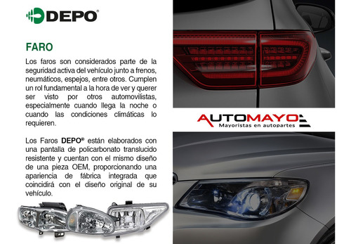 2) Faros Delanteros Depo Fusion Ford 2010-2012 Foto 6