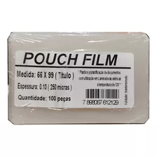 Pouch Film Plastificação 66 X 99 Mm 0,10 Mic 100 Und Mares