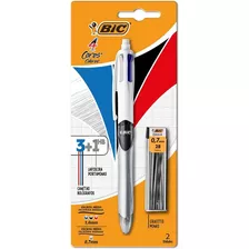 Caneta/lapiseira Bic 4 Cores Multifuncional + Grafite Cor Branco