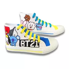 Tenis Personalizados Bt21 Pintados A Mano