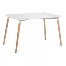 Mesa Comedor 6 Puestos Eiffel Eames Madera Helga