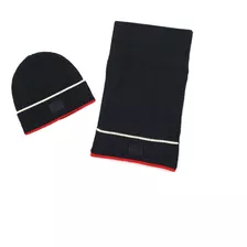 Tommy Hilfiger Set Gorro Y Bufanda Hombre Diseño Cielo Desie