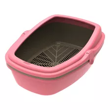 Bandeja Banheiro Sanitário Gatos Furba Grande Plastpet Cores Cor Rosa