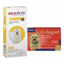 Kit Antiparasitário Bravecto 2-4,5kg+endogard 2,5kg C/6 Comp