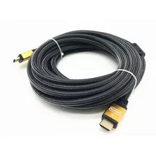 Cable Hdmi 10 Metros Full Hd 4k 3d Punta 24k Gold 1.4v Tv 