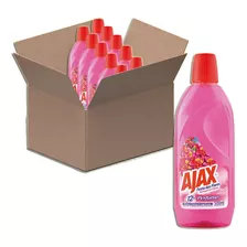 Limpador Ajax Bouquet De Flores 500ml Kit 10