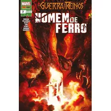 Homem De Ferro: Homem De Ferro - Guerra Dos Reinos, De Dan Slott, Gail Simone, Paolo Villanelli, Valerio Schiti. Série Homem De Ferro, Vol. 7. Editora Panini, Capa Mole, Edição 7 Em Português, 2020