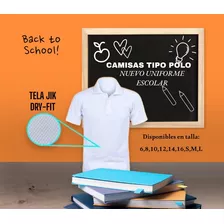 *camiseta Tipo Polo Escolar 