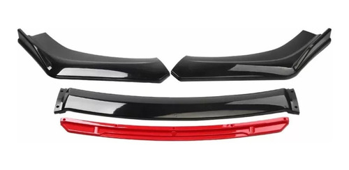 Lip Spoiler Delantero 4 Piezas Plastico Filo Rojo Audi A5 Foto 4