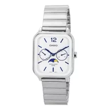 Reloj Casio Hombre Mtp-m305d-7a Ø33mm Color De La Malla Acero Color Del Bisel Blanco