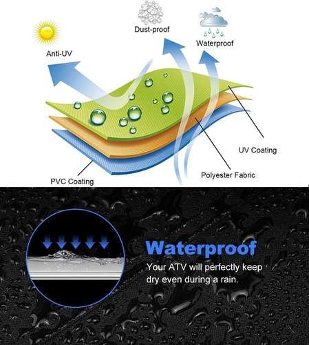 Cubierta Impermeable Atv Protector Moto,proteccin Uv Foto 4