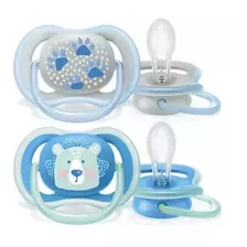 Chupeta Ultra Air Dupla 6-18 Meses Azul Urso Philips Avent