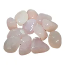 100g De Pedra Rolada De Quartzo Rosa Natural