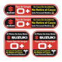 Stickers Reflejantes Tipo Sanguineo Para Motos Suzuki