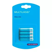 Pilhas Recarregáveis Aaa 1000mah Com 4 Unidades Multilaser