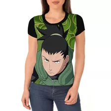 Camiseta/camisa Feminina Naruto Shippuden - Shikamaru Nara
